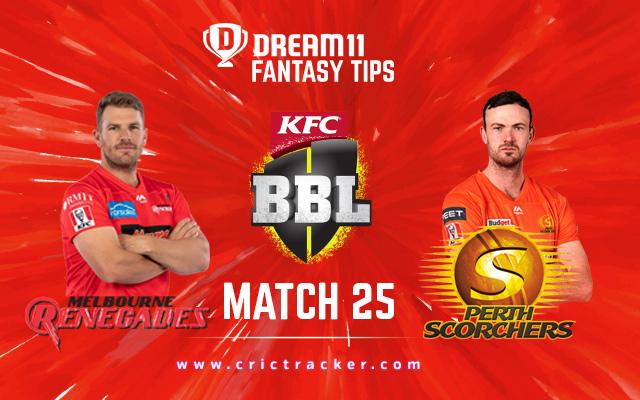 Playing in front of their home fans, Perth Scorchers are expected to beat last-placed Melbourne Renegades.