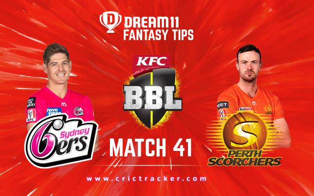 Perth Scorchers are expected to reduce the gap with Sydney Sixers by registering their sixth win in a row.