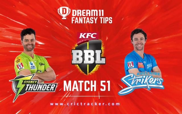 Sydney Thunder are expected to seal their playoff berth by winning this game.