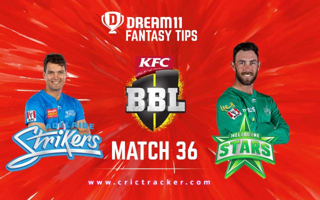Adelaide Strikers are expected to safeguard their top 4 position by beating Melbourne Stars.