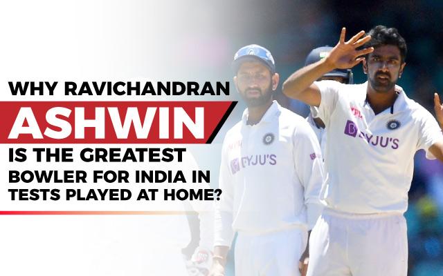 No Indian bowler comes even close to Ashwin in terms of performances in home Tests.