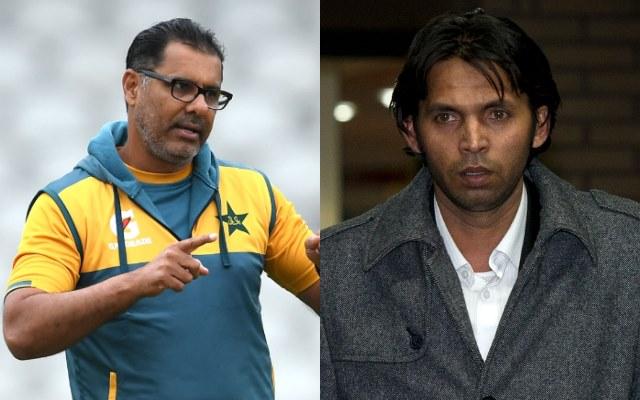 Waqar Younis and Mohammad Asif