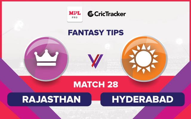 In 13 matches head to head, Hyderabad has seven wins while Rajasthan has six.