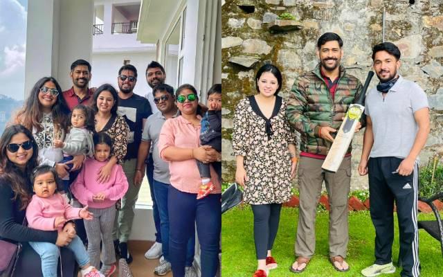 MS Dhoni and Family