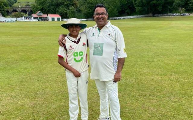 Adam Hussain with dad Arshad