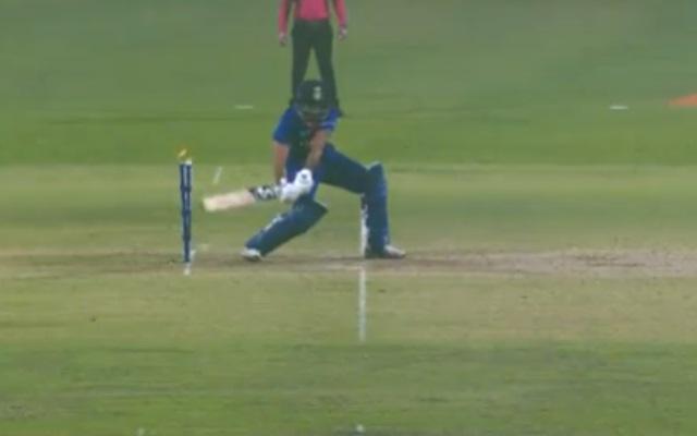 Harshal Patel hit-wicket