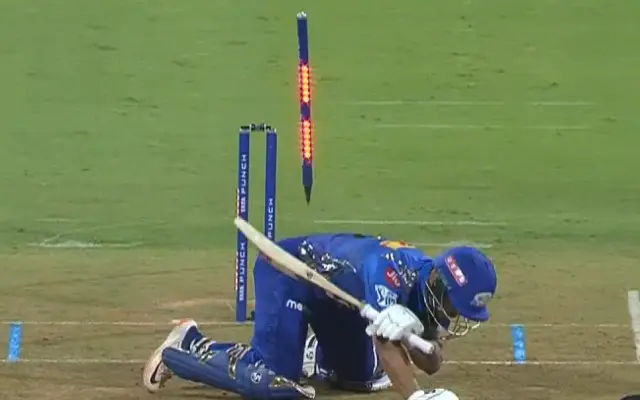 Ishan Kishan was dismissed off the very first ball that he faced.