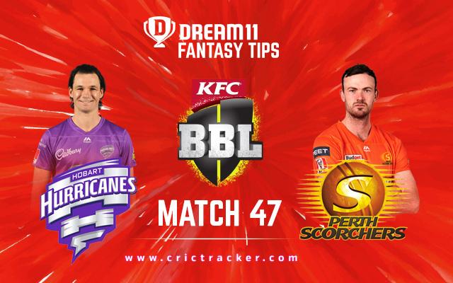 Perth Scorchers are expected to continue their ascendancy by beating Hobart Hurricanes.