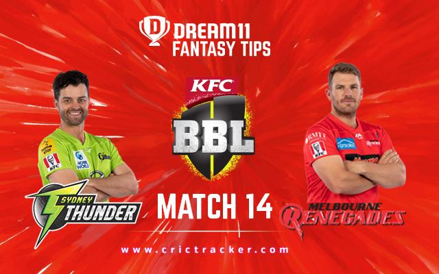 Sydney Thunder are expected to make it three wins on the bounce by handing Melbourne Renegades their third consecutive defeat.