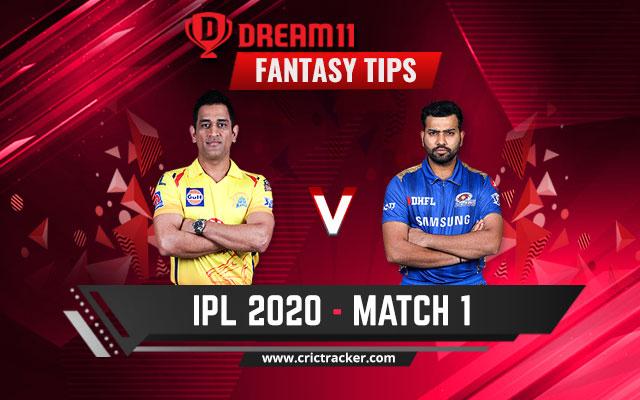 MI vs CSK Predicted Playing 11 for Today's Match. Chennai Super Kings takes on the Mumbai Indians in the opening match of IPL 2020. Check out our MI vs CSK team prediction here for IPL 2020 Match 1.