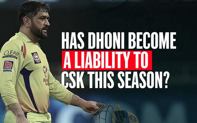 MS Dhoni might have turned into a liability for Chennai this season, both with the willow and as a leader. But, how many of us are ready to admit it?
