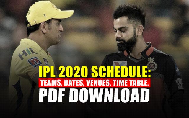 IPL-2020-Schedule