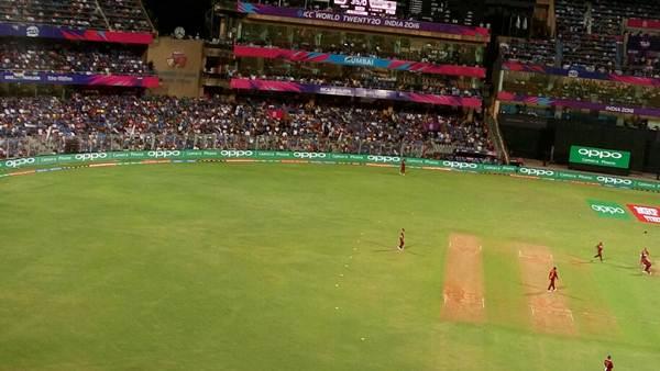 A still from the India v West Indies game clicked from an OPPO Selfie expert.