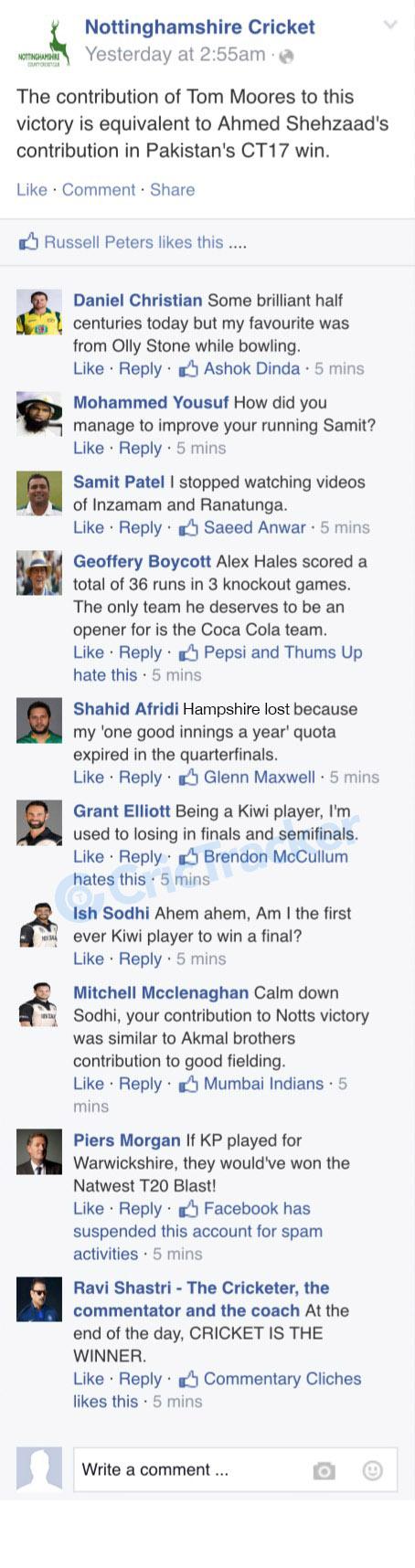 Shahid Afridi reasons his team's defeat in the semi-final.