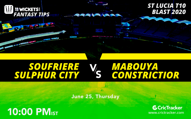 St.LuciaT10Blast-Match5-Soufriere-Sulphur-City-vs-Mabouya-Constrictior-10.00PM