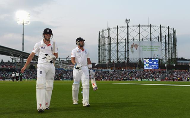England, with five wickets in hand, needed 21 runs from four overs to win the Test match.