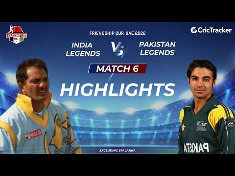 Friendship Cup, UAE 2022: Match 6 India Legends v Pakistan Legends | Full Highlights