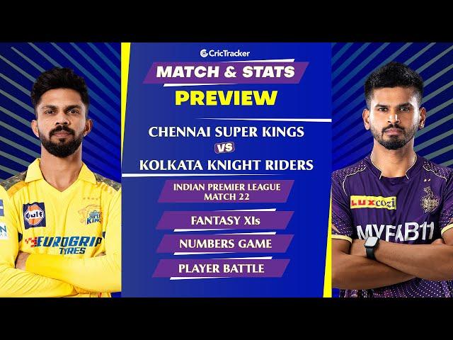 CSK vs KKR  | IPL 2024 | Match Preview and Stats | Fantasy 11 | Crictracker