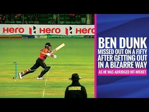 MSL 2019: Ben Dunk missed out on a fifty after getting out in a bizarre way