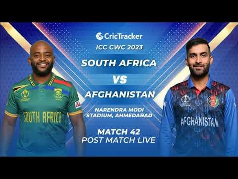 🔴 ICC Men's ODI World Cup, SA vs AFG - Post-Match Analysis