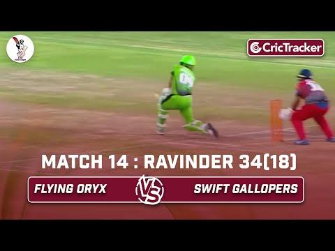 Flying Oryx vs Swift Gallopers | Ravinder 34 (18) | Match 14 | Qatar T10 League