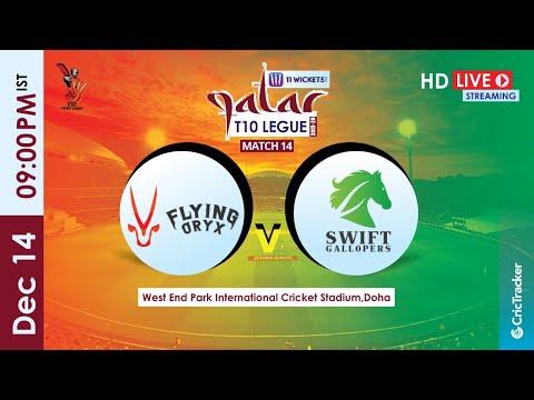 Qatar T10 Live Streaming : Match 14 Flying Oryx vs Swift Gallopers