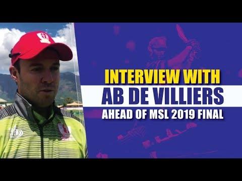 MSL 2019: Interview with AB de Villiers ahead of finals