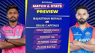 RR vs DC | IPL 2024 | Match Preview and Stats | Fantasy 11 | Crictracker