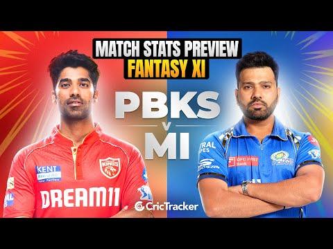 PBKS vs MI | IPL 2024 | Match Preview and Stats | Fantasy 11 | Crictracker