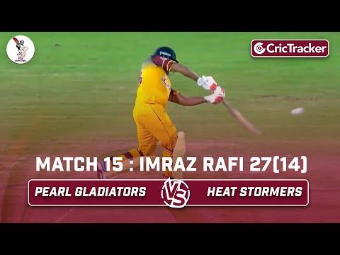 Pearl Gladiators vs Heat Stormers | Imraz Rafi 27 (14) | Match 15 | Qatar T10 League