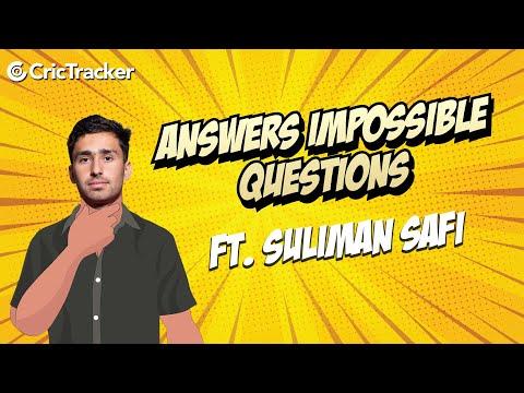 Suliman Safi Answers Impossible Questions | Exclusive Interview | CricTracker
