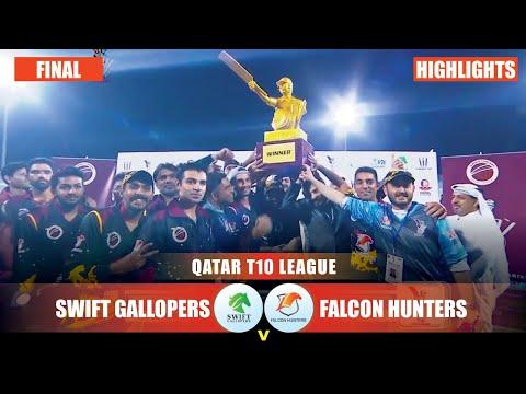 Highlights, Qatar T10 League 2019 Final: Falcon Hunters vs Swift Gallopers
