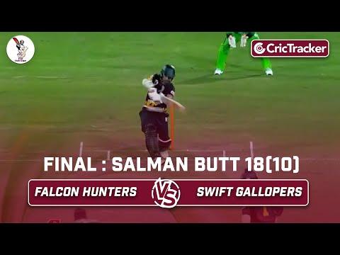 Falcon Hunters vs Swift Gallopers | Salman Butt 18(10) | Final | Qatar T10 League