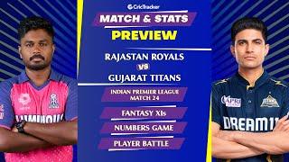 RR vs GT | IPL 2024 | Match Preview and Stats | Fantasy 11 | Crictracker