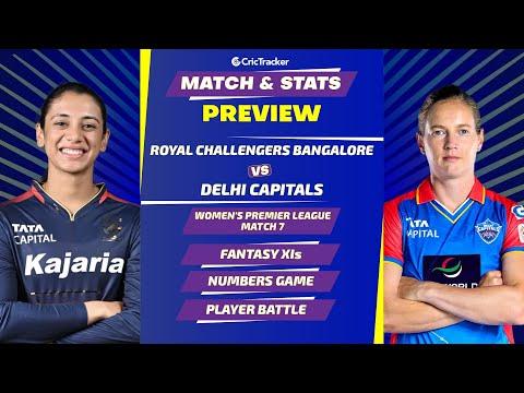 RCB W vs DC W | Match Stats Preview | Playing 11 | Crictracker