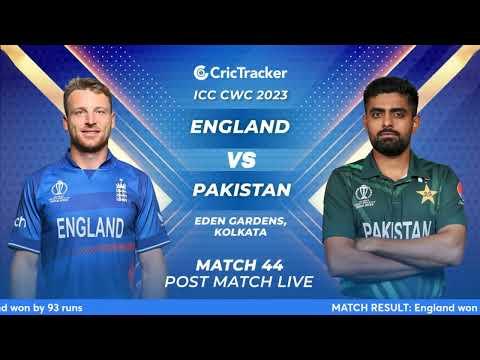 🔴 ICC Men's ODI World Cup, PAK vs ENG- Post-Match Analysis