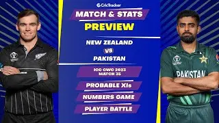 New Zealand vs Pakistan | ODI World Cup 2023 | Match Stats Preview, Pitch Report | CricTracker
