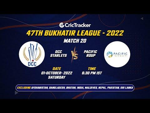 🔴 LIVE: Match 20 Plate Semi Final 2 DCC STARLETS vs Pacific Group | 47TH BUKHATIR LEAGUE - 2022