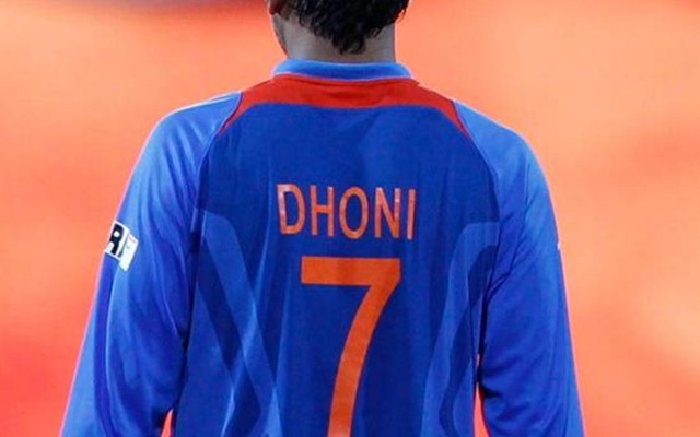 indian cricket jersey number 7