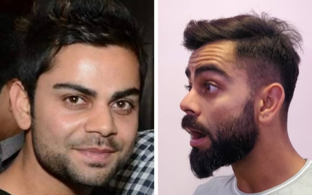 From A Chubby Teen To A Chiselled Captain Virat Kohli Shares Photo Of His Amazing Transformation This is also a great and courageous face, which will fit the virat kohli beard visually brings your face to the oval shape. virat kohli shares photo of his amazing