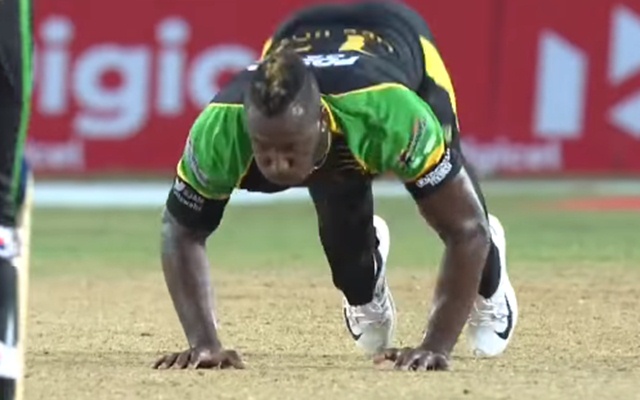 Andre Russell’s push-ups