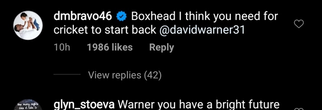 Darren Bravo's comment