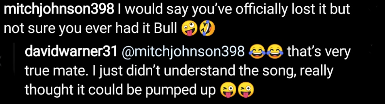 Mitchell Johnson's comment
