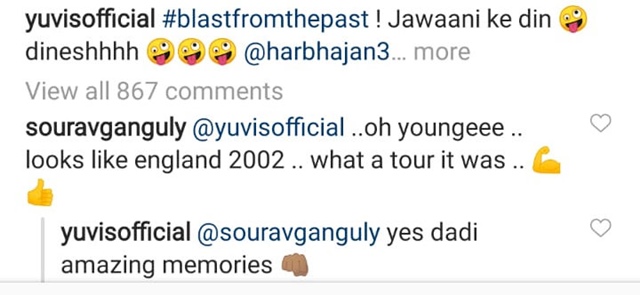 Sourav Ganguly's comment