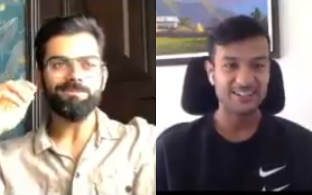 Virat Kohli Unveils His New Retro Look And Glasses During An Interaction With Mayank Agarwal