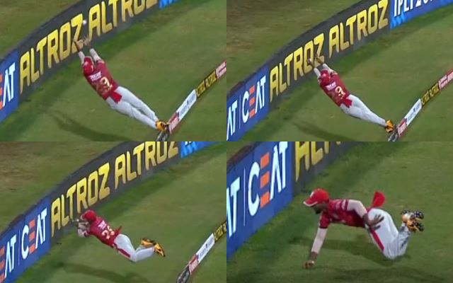 IPL 2020: KXIP's Nicholas Pooran makes an insane fielding effort to save a six; Twitter calls it 'the best save ever'