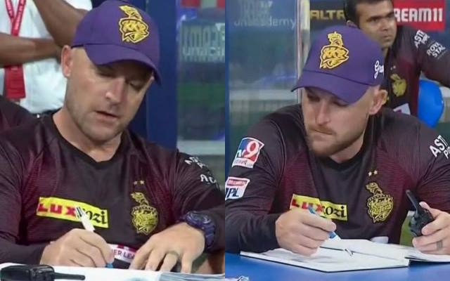 IPL 2020: Twitter comes up with hilarious memes watching Brendon McCullum jot down notes during KKR vs RCB game