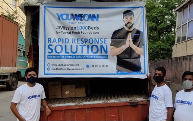 Yuvraj Singh launches #Mission1000Beds to help Covid-19 patients across India