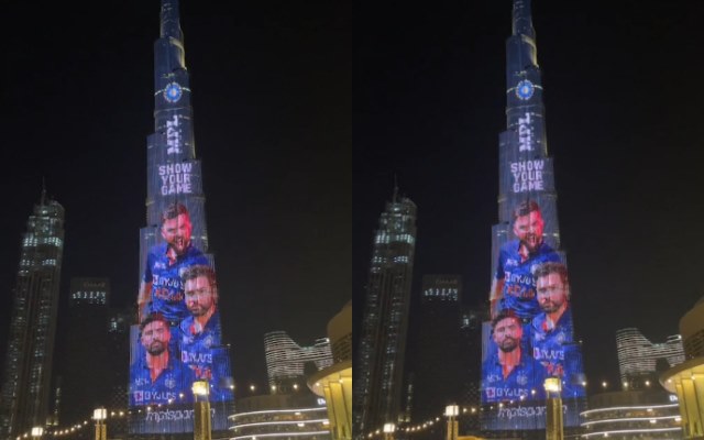 Team Indian &#39;s T20 World Cup jersey showcased on Burj Khalifa