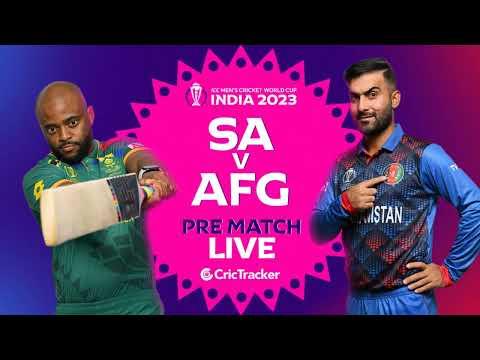 🔴 ICC Men's ODI World Cup, SA vs AFG- Pre-Match Analysis
